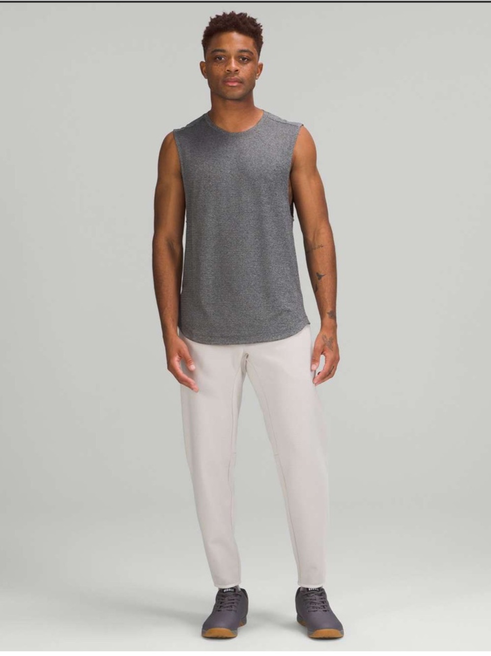 lululemon Men’s Gridliner Fleece Jogger — Dove Grey Textured 28” inseam Large